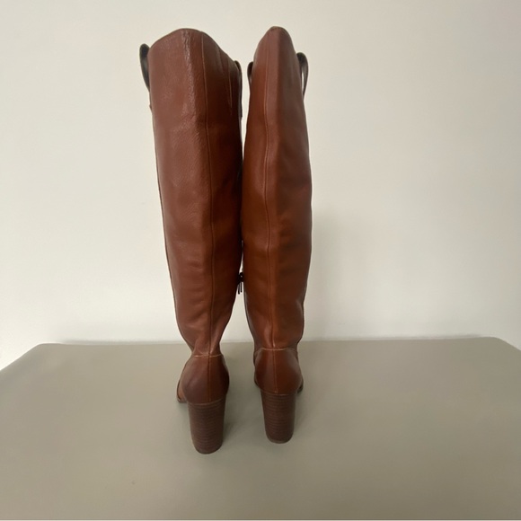 Gianni Bini Brown Knee-High Leather Boots - Picture 5 of 8